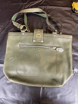 Coach Lily Legacy Turnrock Green Leather