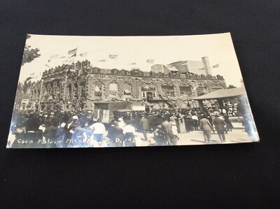 1922 CORN PALACE Mitchell, South Dakota Real Photo Postcard RPPC 