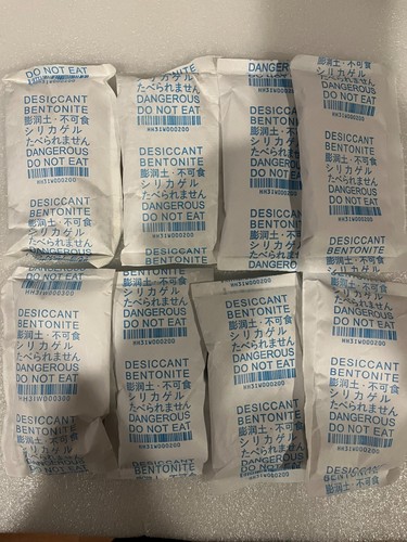 8 Packs of Silica Gel Packets (5" X 3"), Desiccant Pack