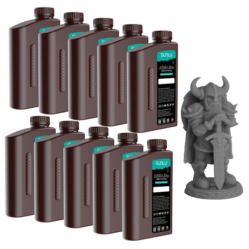 10x 1KG SUNLU ABS-Like 3D Printer Resin,Strong ABS Resin for LCD DLP SLA 10KG