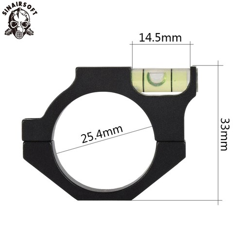 Tactical Hunting 25.4mm 30mm Ring Bubble Level For Tube Scope Laser Sight Rifle - Picture 3 of 24