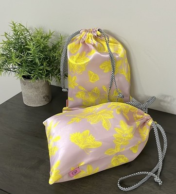 Ipsy Bags Silk Drawstring New for makeup hair accessories     