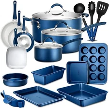 NutriChef, Oven, Lids, Utensil NCCW20S 20-Piece Nonstick Cookware