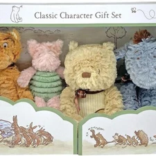 Classic Winnie The Pooh and Friends 4 Piece Plush Collector Set Stuffed Animals