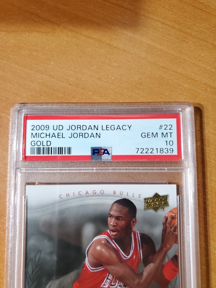 2009 Upper Deck Jordan Legacy Gold Michael Jordan Card #22 PSA 10