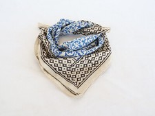 Cotton Bandana Bohemian Style 100 Cotton Neck Scarf Boho Hand Block Print Soft