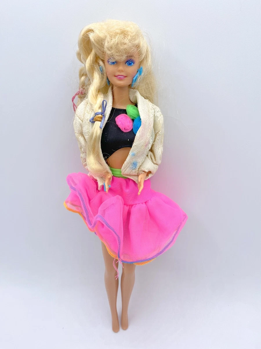 LOT 6 DRESSED BARBIE DOLL 1989 DANCE CLUB VINTAGE 3509