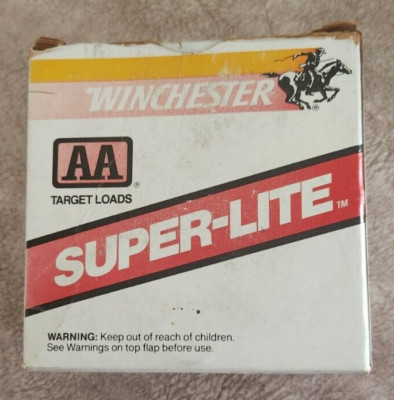 Vintage Winchester Super Lite AA Target Loads 12ga Shell Box