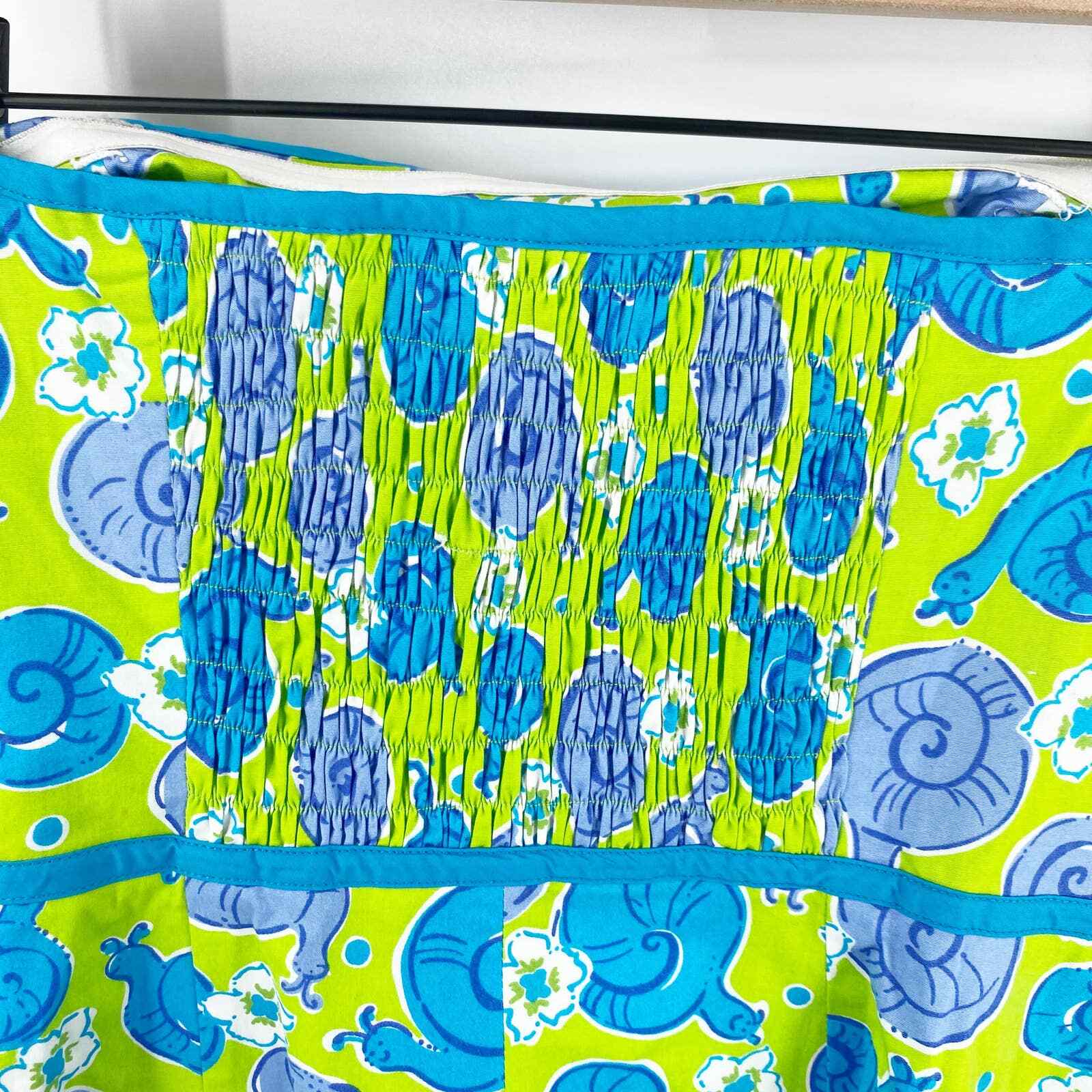 Lilly Pulitzer Sabrina Green & Blue Snail Escargot St… Gem