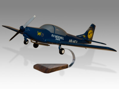 FFA AS-202 Bravo Raymond Weil Aeroclub de Geneve Wood Handcrafted Display Model
