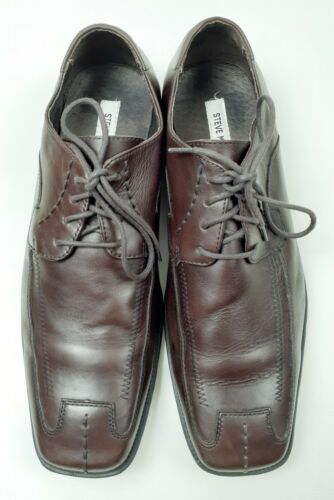 Steve Madden Herren Burrys Braun Leder Schnürschuhe Oxford Elegant Schuhe Quadratische Zehe Größe 12 - Bild 7 von 11