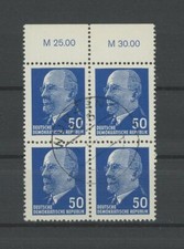 DDR ULBRICHT 937 b X x I OR3 4er-BLOCK gest. Mi. 40.- m2395
