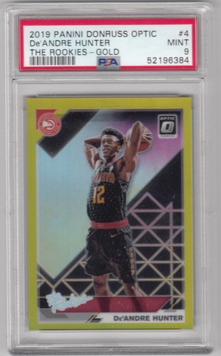 DE'Andre Hunter [Gold] #4 2019 Panini Donruss Optic the Rookies card