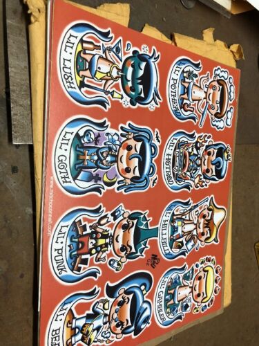 Mitch OConnell “Lil Hotrod” Flash Art Sheet No Sticker 2001 Rare! - Picture 1 of 4