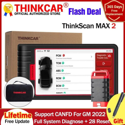 2026 THINKSCAN Max 2 Auto OBD2 Scanner Car Diagnostic Tool Bidirectional CANFD