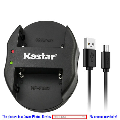 Kastar Battery Dual USB Charger for Atomos NP-F770 NP-F750 Atomos Shogun Inferno