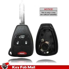 New Key Fob Remote Shell Case For a 2006 Jeep Commander w/ Trunk Button