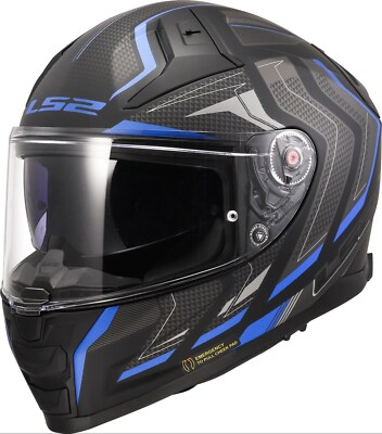 Helm LS2 FF811 Vector II Alizer Matt Blue Gr. XS Motorradhelm Integralhelm