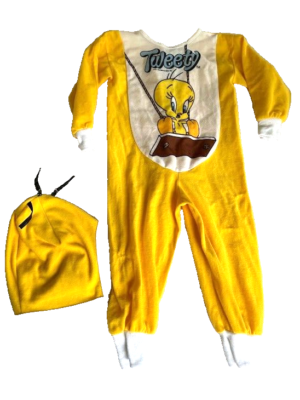 VTG Looney Tunes CARTOON Tweety Bird 1990 Yellow Costume toddler