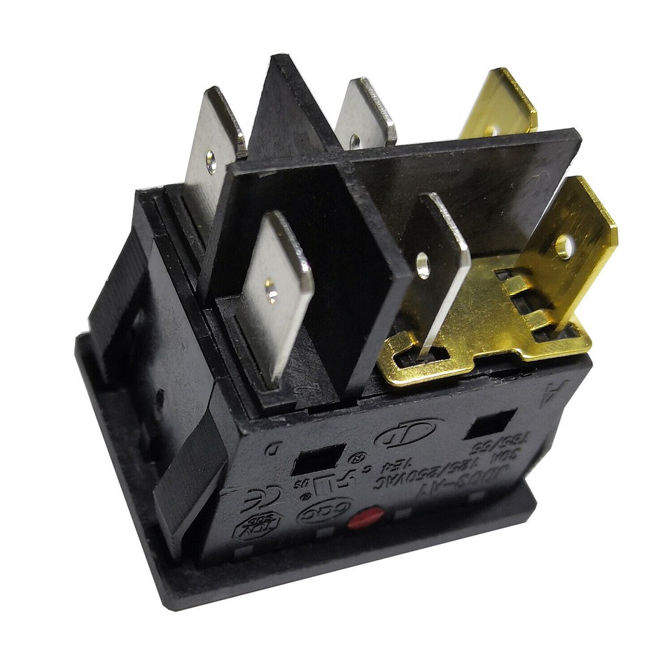 2pcs Rocker Switch JD03-A1 6Pin 125/250V 30A Inverter Welding Machine ...