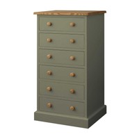 Mottisfont Green Painted Pine Furniture Large Tallboy Chest Of Drawers Mottisfont Green Painted Pine Furniture Large Tallboy Chest Of Drawers