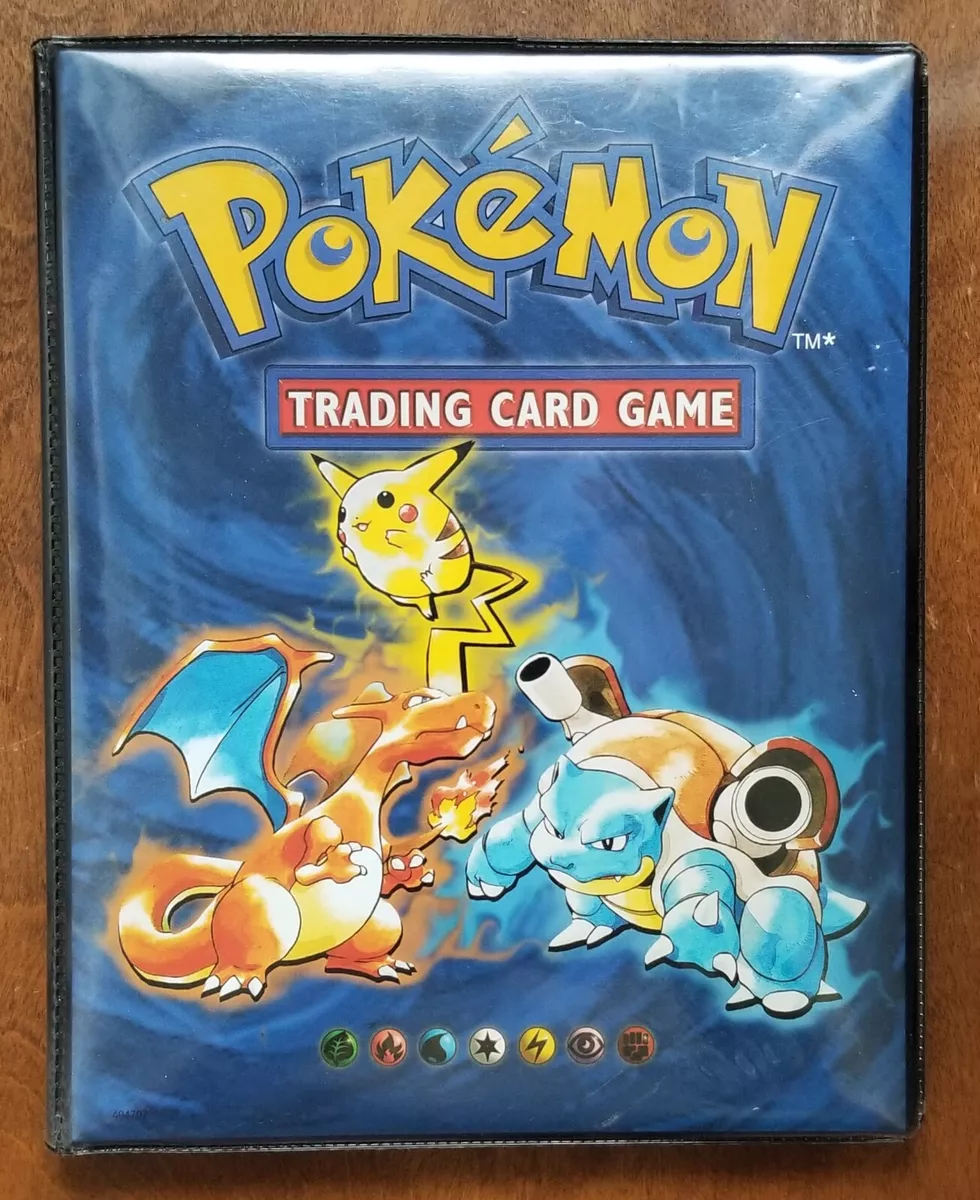 Vintage Pokemon Blue Charmander Card Binder Album Book Holder 1999 Original