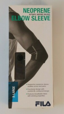 FILA Fitness Elbow Support Neoprene Brace Sleeve Unisex Size XL