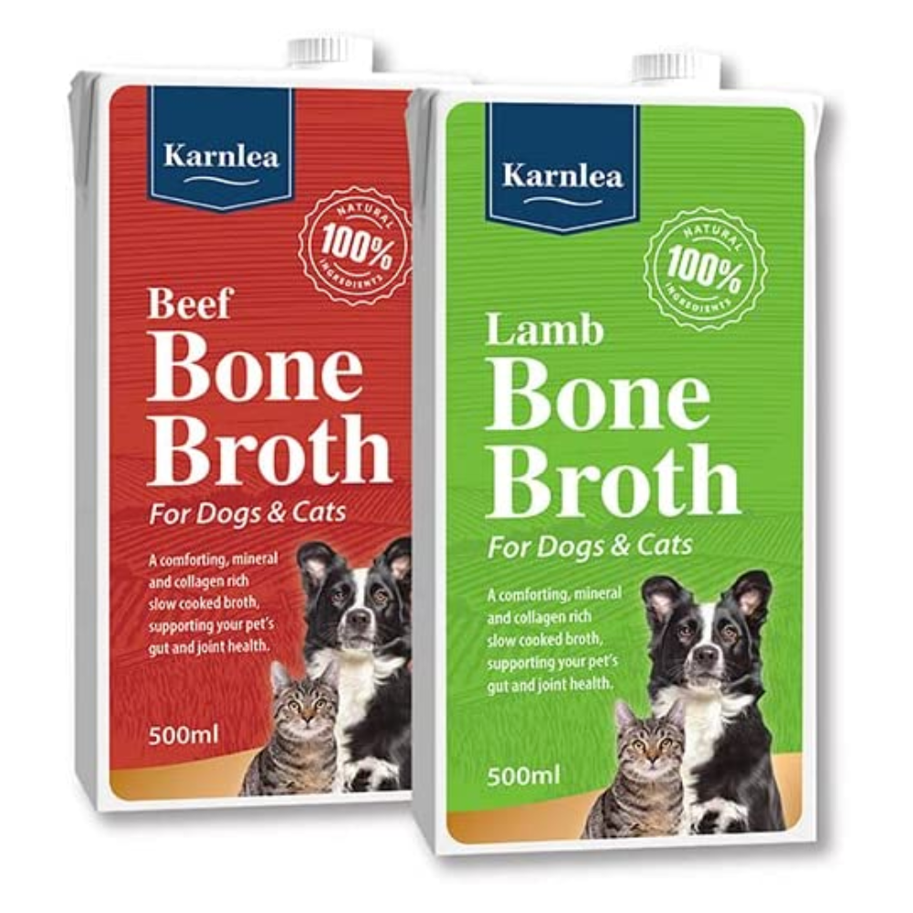 Karnlea Bone Broth Food Supplement Liquid Topper for Dogs and Cats 500ml