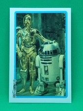 C3PO & R2D2 Star Wars 1996 Skybox Panini Stickers #28 b1B