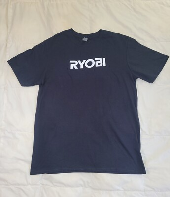 #ad Men#x27;s Ryobi Black Short Sleeve Graphic T Shirt Large $9.99
