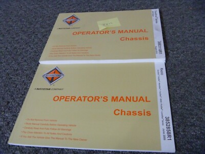 2011 International 8600 TranStar Truck Chassis Owner Operator Manual Set