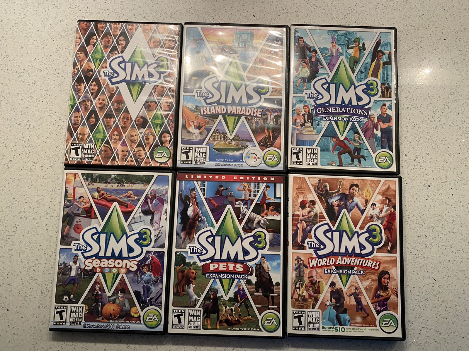 THE SIMS 3 PC GAME LOT BASE SEASONS PETS GENERATIONS ISLAND PARADISE