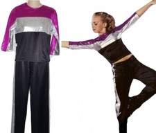 Promise Adult Medium Dance Costume Hip Hop Drawstring Jazz Tap Pants  Top