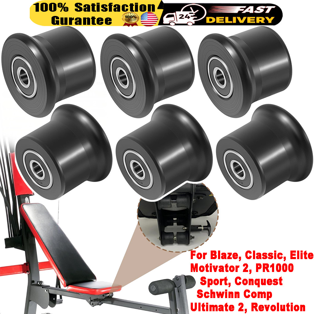 6Pcs Sliding Seat Bracket Roller for Blaze Bowflex Home-Gym Blaze Classic Pr1000