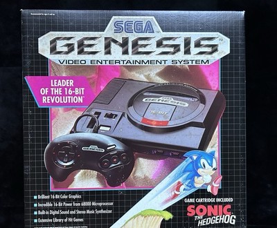 SEGA GENESIS MODEL 1 HOME CONSOLE SYSTEM RARE BOX SET COMPLETE IN MINT CONDITION