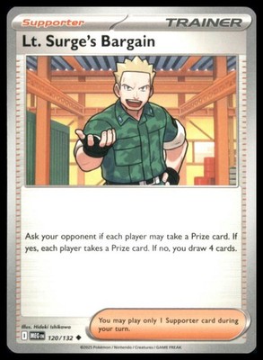 Lt. Surge's Bargain Uncommon ME01: Mega Evolution 120/132 NM