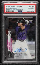 2020 Topps Chrome Rookie Auto Sam Hilliard #RA-SH PSA 10 GEM MT Auto 8d2