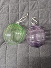 2x Large Glass Baubles