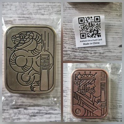 Olight Arkfeld Ultra Push Card - Fidget Toy - Metall Fidget Slider - NEU & OVP