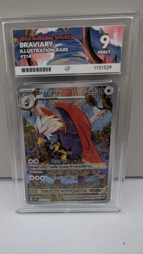 Pokémon TCG 2024 Braviary 214/191 Illustration Rare Holo Ace 9 English
