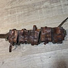 Vintage WW1 Military Leather Bandolier Ammo Pouch Belt