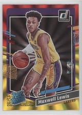 2023-24 Panini Donruss Rated Rookie Holo Red & Gold Laser Maxwell Lewis #235 6j0
