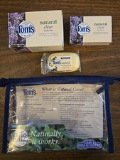 TOM'S OF MAINE Travel Kit 3 SOAP Lavender 1oz 3.8oz Unscented Moisturizing 