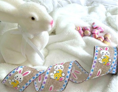 Eleganza OSTERHASE Ei Frühling - 5. April 2026 - Luxus Drahtkantenband