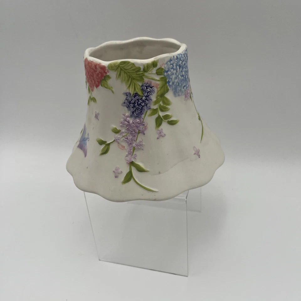 Yankee Candle керамический абажур топпер гортензия цветочный бабочка - Изображение 3 из 4