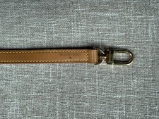 Authentic Louis Vuitton Leather Shoulder Crossbody Strap Beige 39  