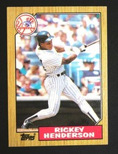 1987 TOPPS Rickey Henderson #735