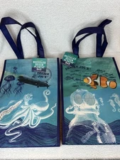 TRADER JOE’S Set Of (2) Clownfish Bag Recycled Ocean Plastic Bag