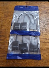 Display Port to VGA, Pkg 2 Moread Gold-Plated DP to VGA Adapter Male to Female 