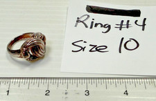 Sterling Silver Knot Ring Size 10 Unmarked - 4